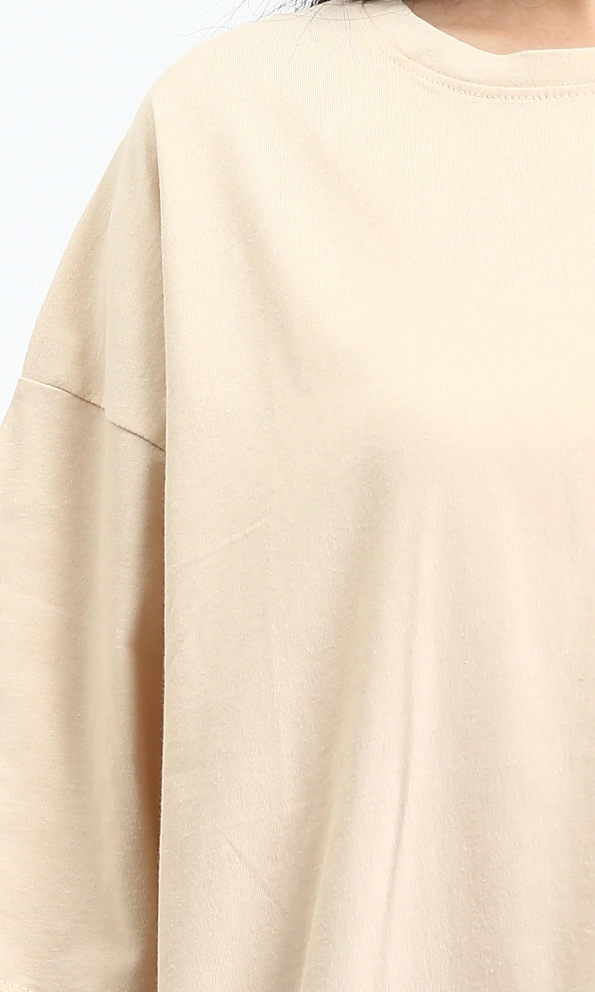 Ravin Oversized Heavyweight Cotton T-Shirt in Sand - O203152 - Image 3