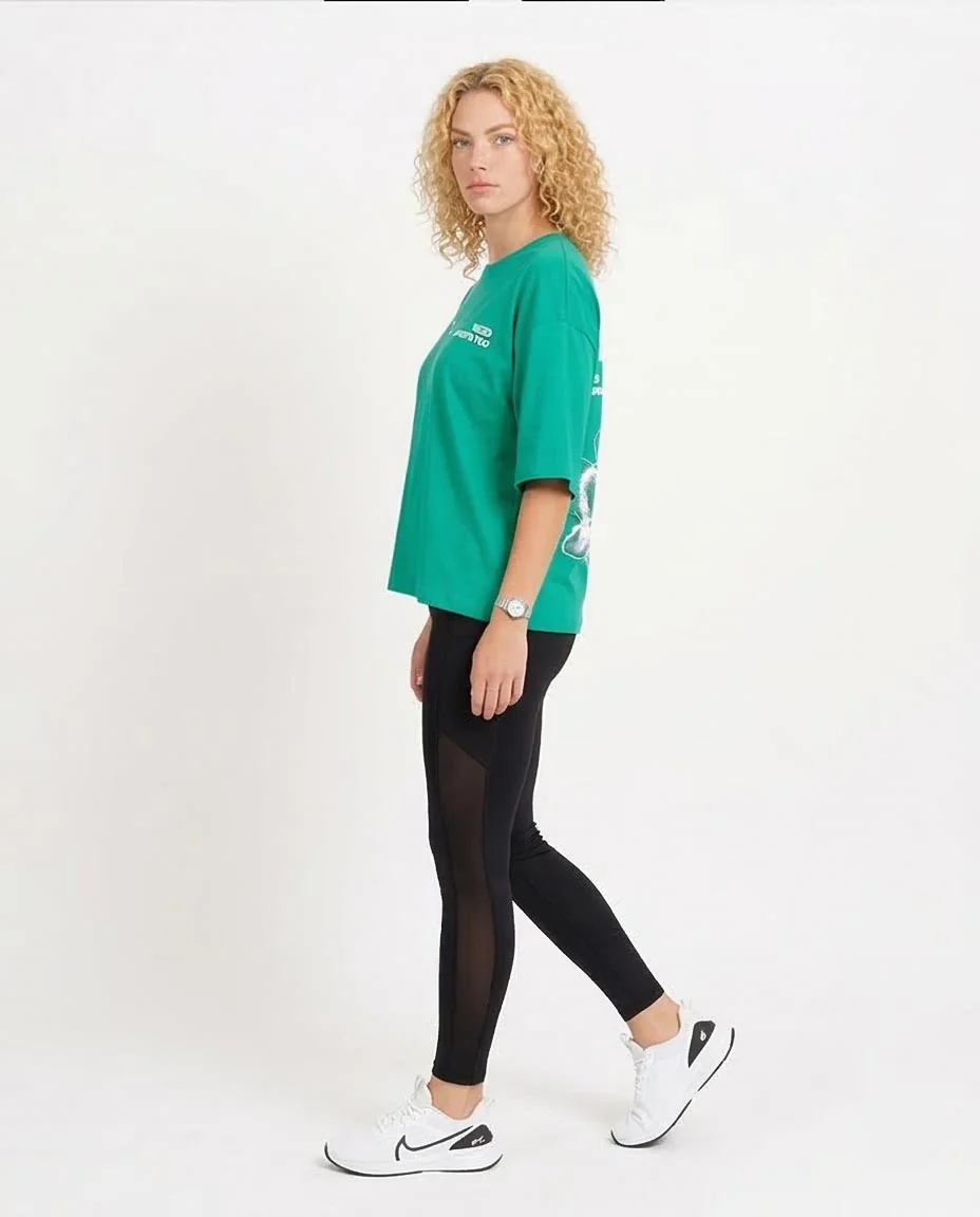 Ravin Oversized Graphic Tee – Kelly Green "Cyber Monday" Butterfly Edition - O203155 - Image 5