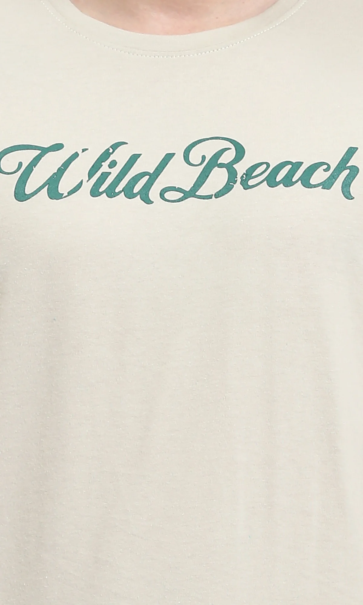 O203197 - Vintage Surf Graphic T-Shirt – Beige - Image 3