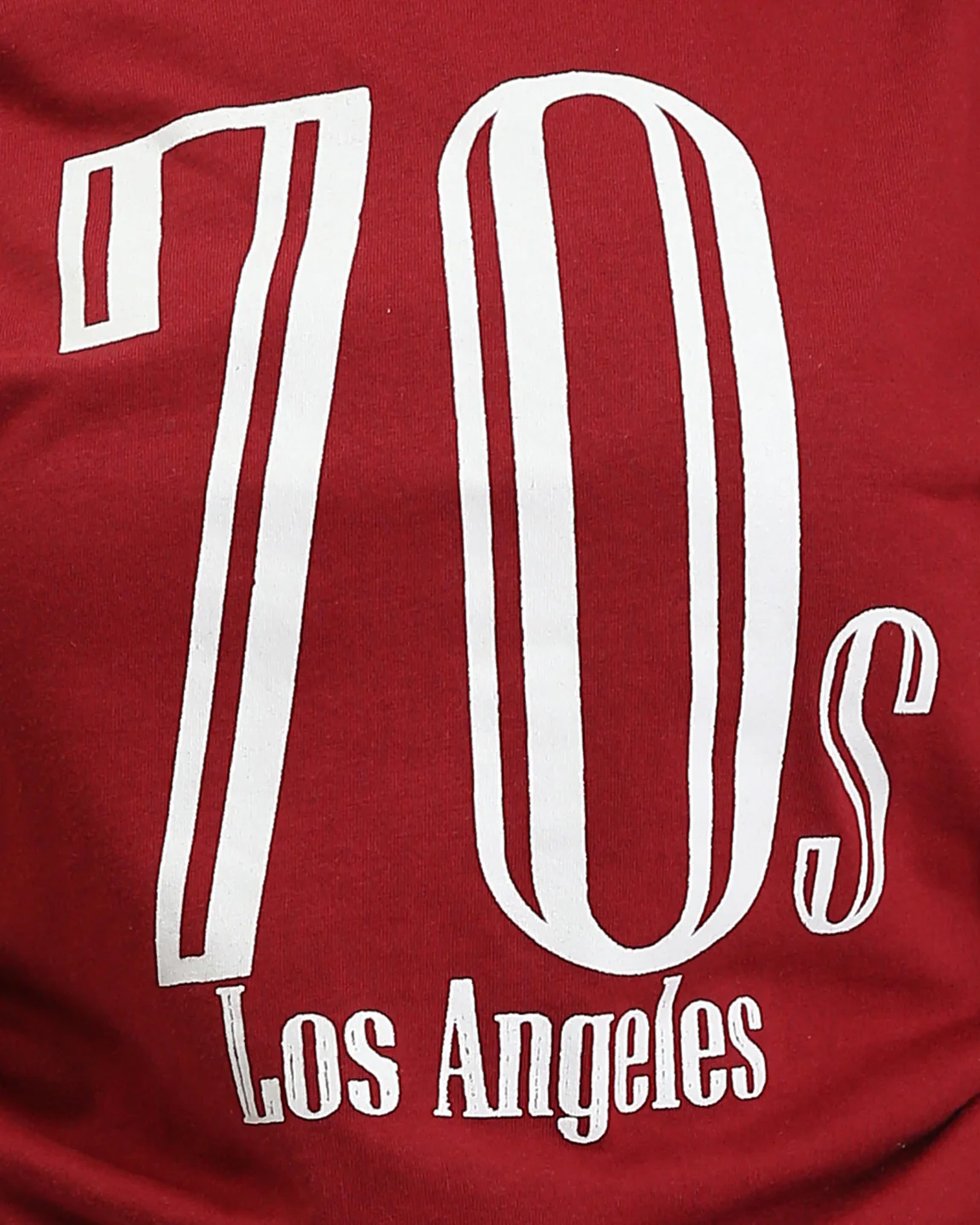 Ravin Women's 70s Los Angeles Graphic T-Shirt with Side-Cinch Drawstrings – Burgundy - O203335 - Image 4