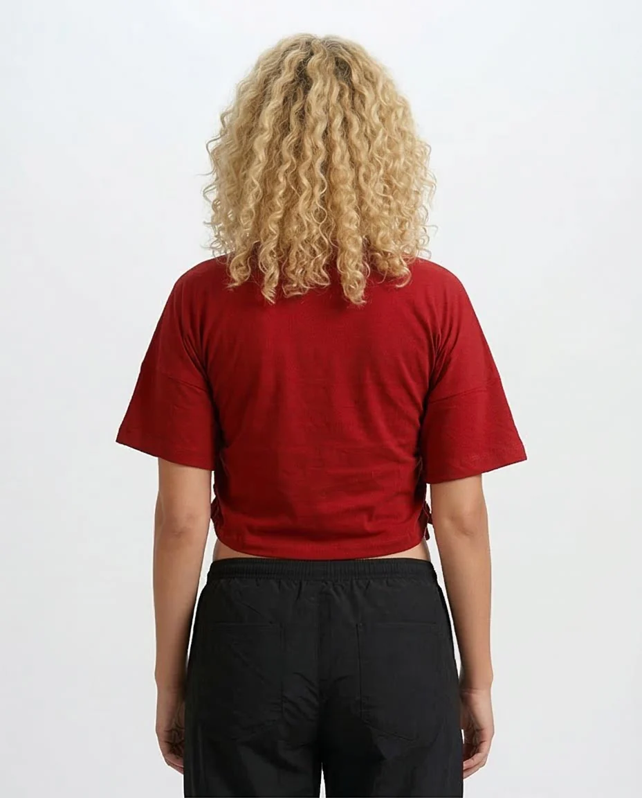 Ravin | Women’s Side-Cinch Graphic Tee – "Hardly Strictly Bluegrass" Edition - Heritage Red - O203510 - Image 2
