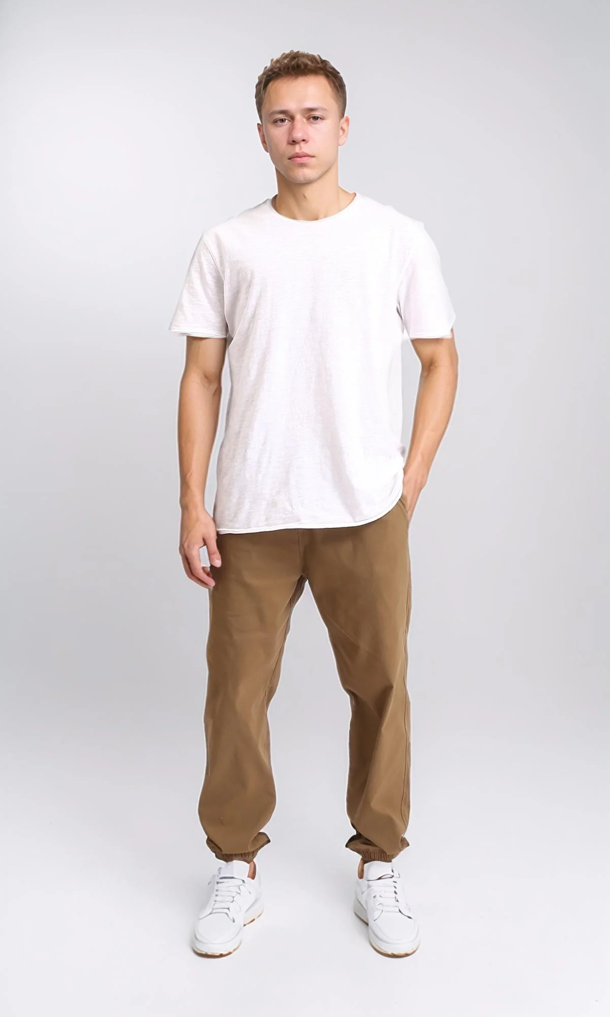 O204257 - Elastic Waist with Drawstring Pants - Peru - Image 4