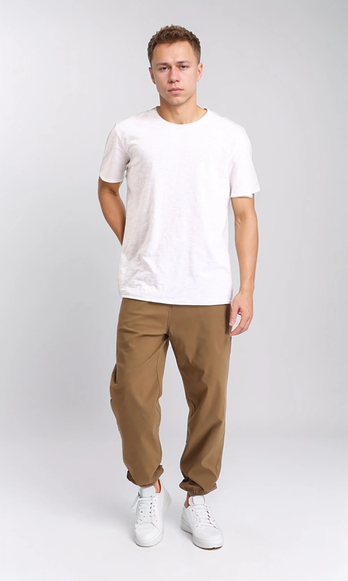 O204257 - Elastic Waist with Drawstring Pants - Peru - Image 5