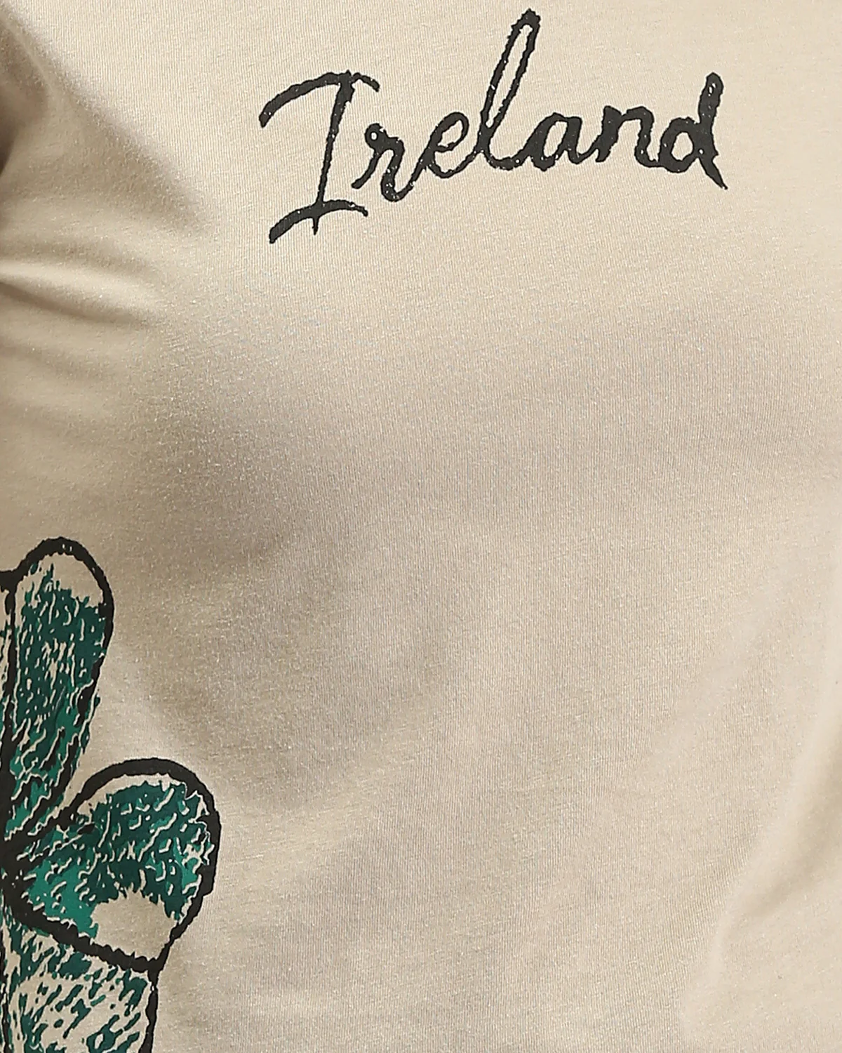 Ravin Vintage Postcard "Ireland" Graphic T-Shirt – Sand - R204534 - Image 4