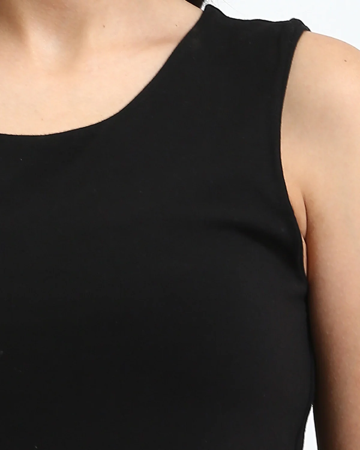 Ravin Women's Essential Sleeveless Scoop Neck Tank Top - Black - R204592 - Image 4