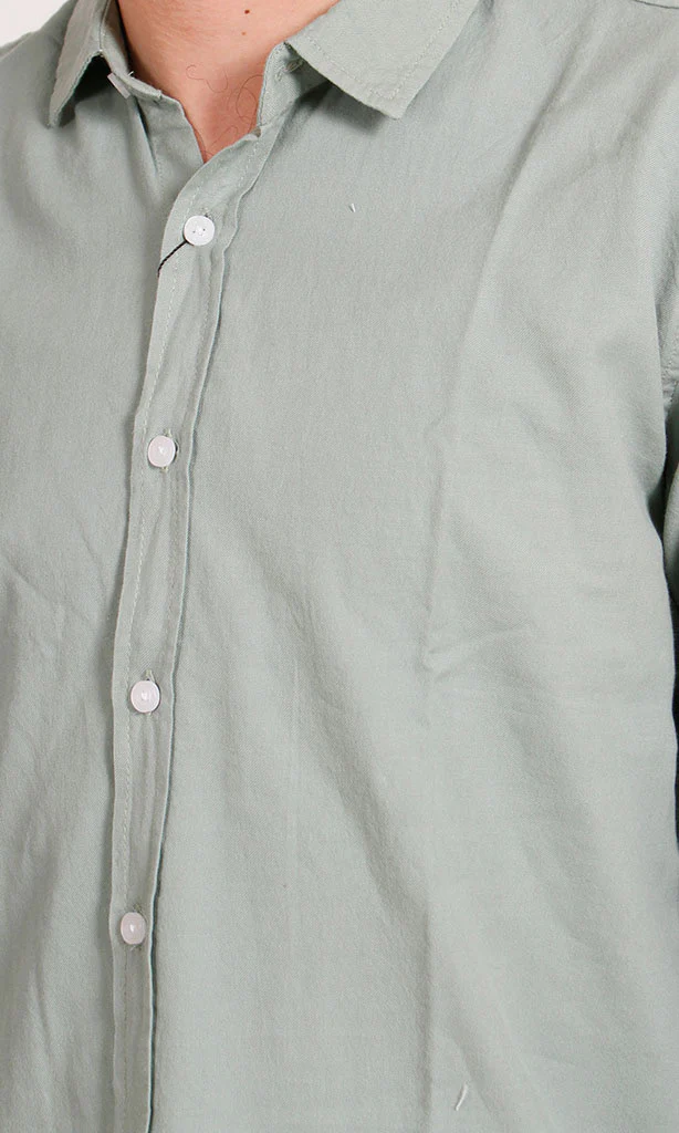 R206394 - Light Green Button-Up Shirt - Image 3