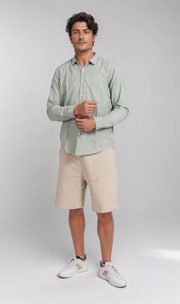 R206394 - Light Green Button-Up Shirt - Image 4