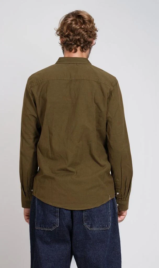 R206395-R206395 - Button-Up Shirt - Olive Green - Image 2