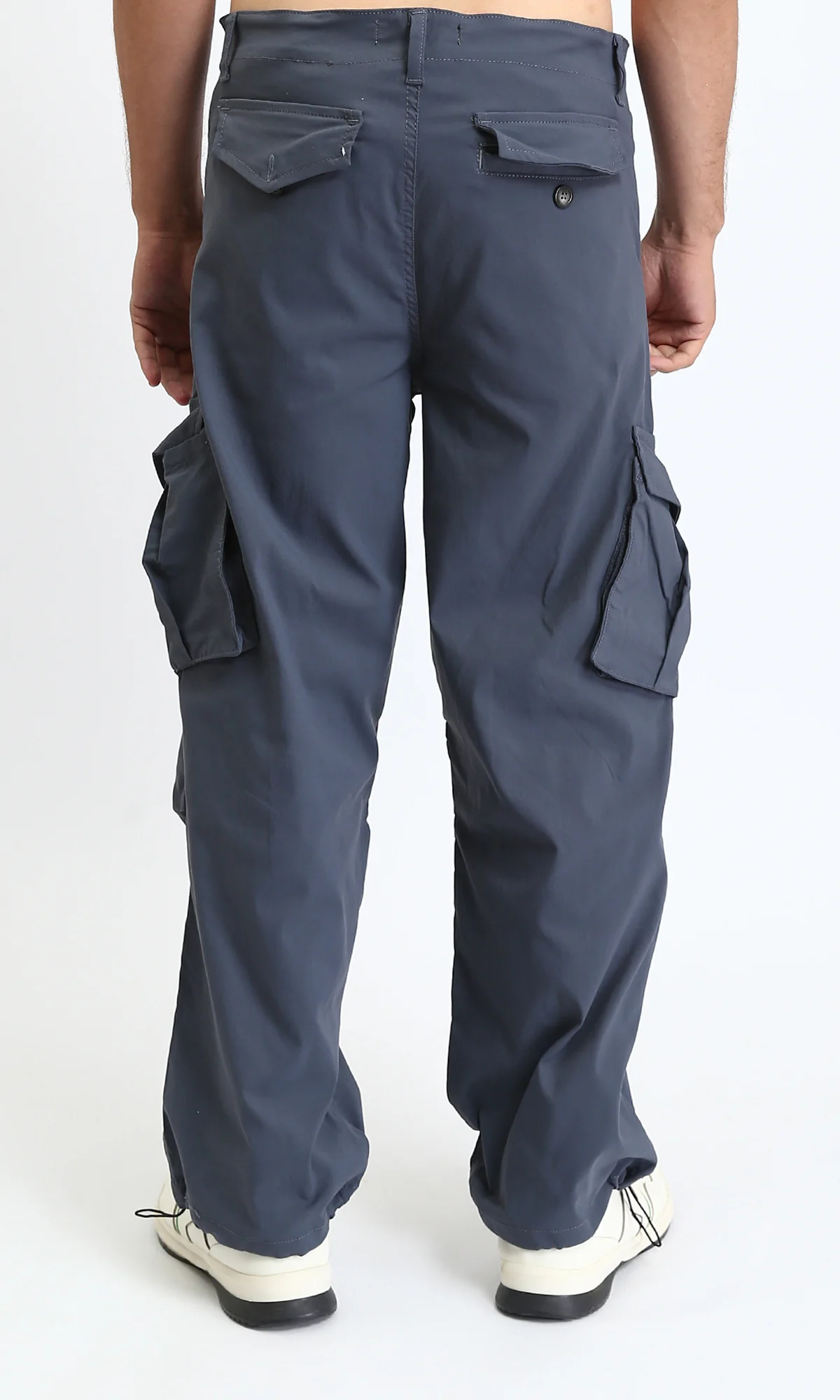R206589 - Casual Cargo Pants with Pockets - Dark Grey - Image 2