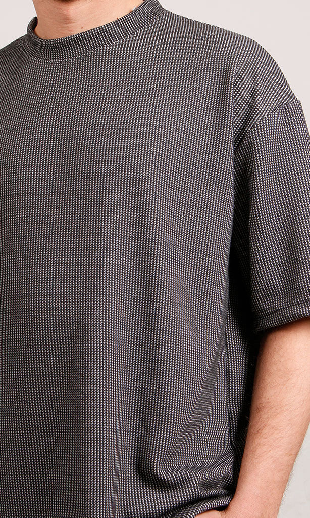 R206740-R206740 - Textured Button-Up Shirt - Yellow - Image 3
