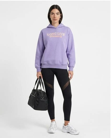 Ravin Women’s Oversized "Long Live Cowgirls" Graphic Hoodie – Lavender - R206858 - Image 4
