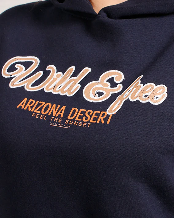 Ravin Women's "Wild & Free" Arizona Desert Graphic Hoodie – Navy Blue - R206859 - Image 3