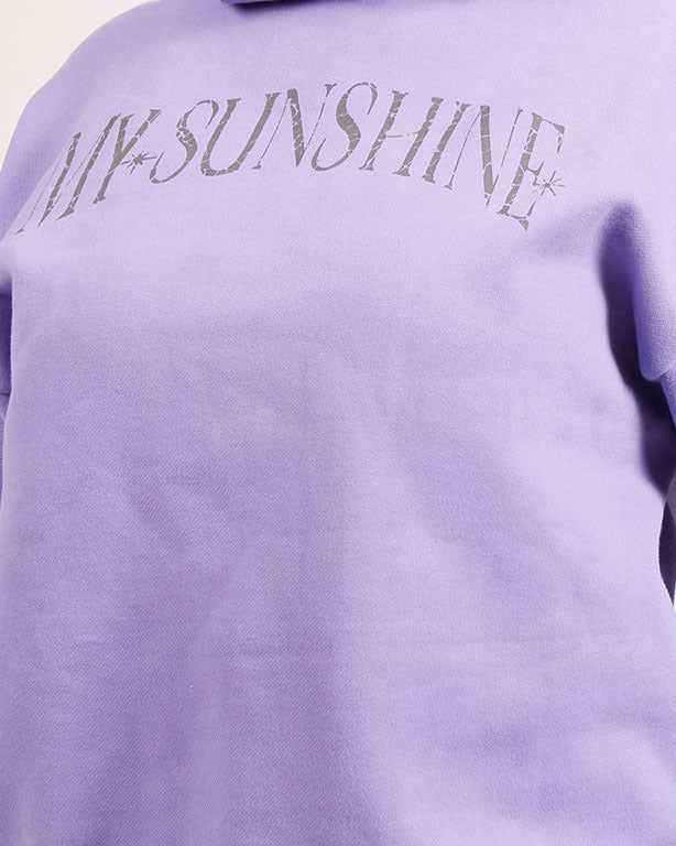 Ravin Women's Oversized "My Sunshine" Graphic Hoodie – Lavender - R206861 - Image 3
