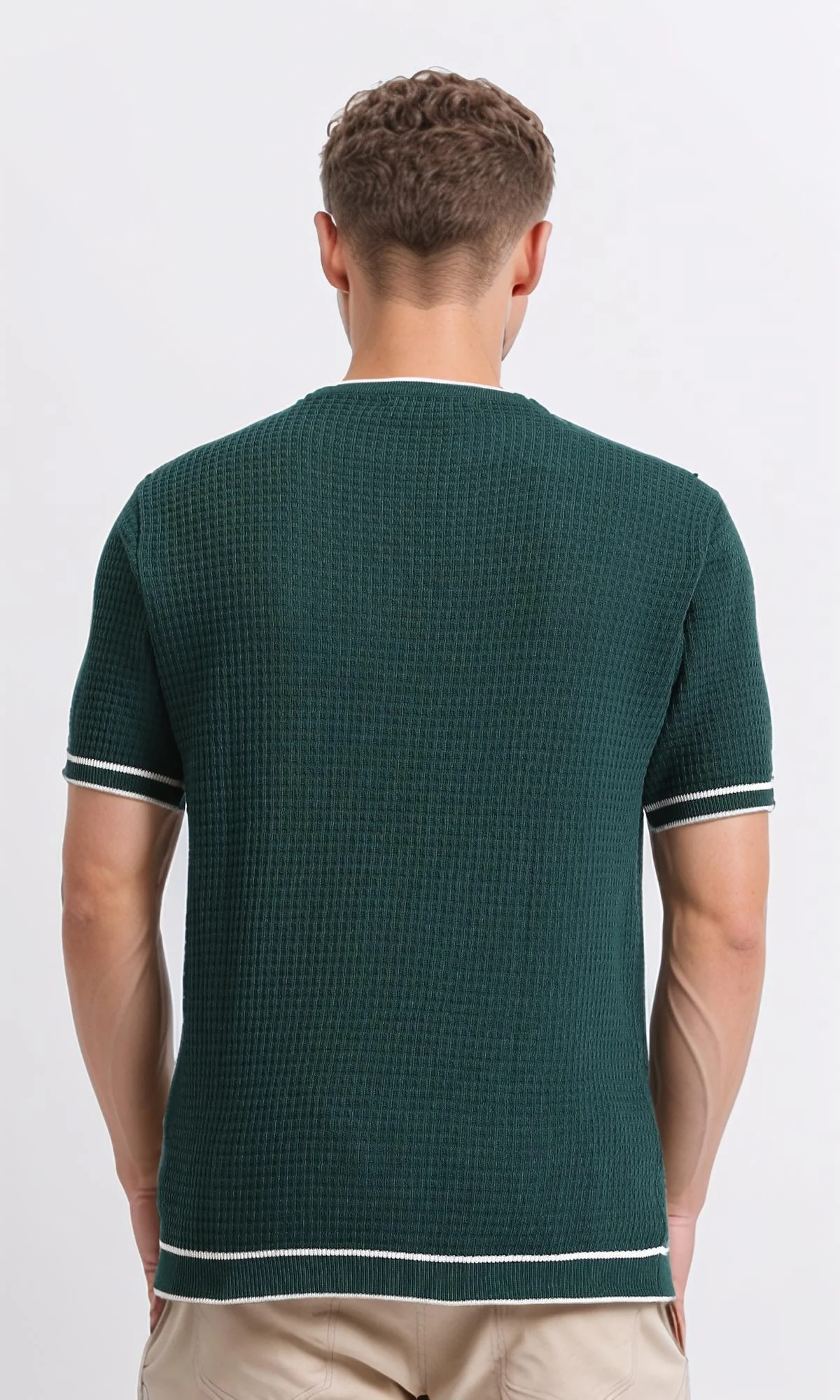R206905 - Slip On Short Sleeves Tee - Dark Green - Image 2