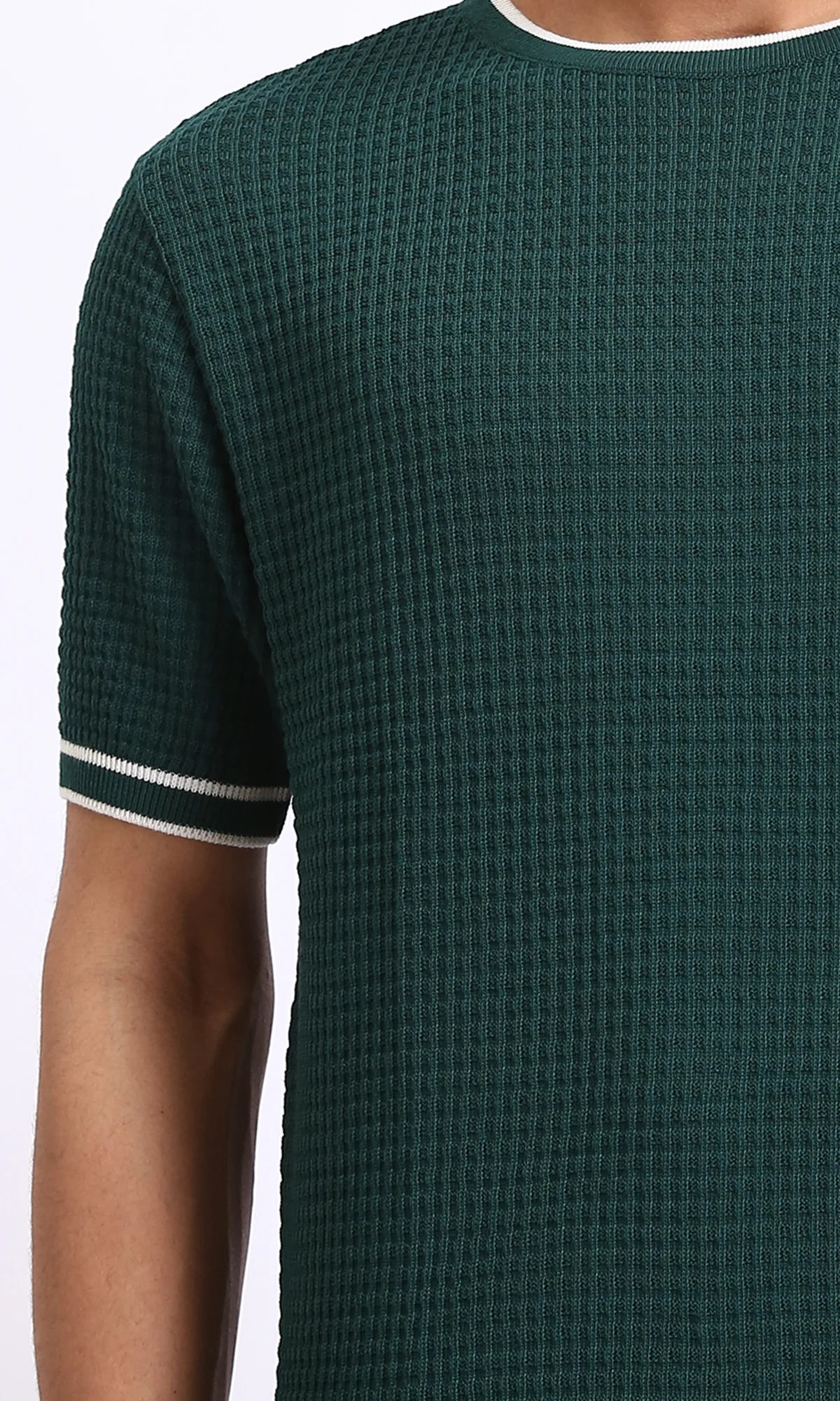 R206905 - Slip On Short Sleeves Tee - Dark Green - Image 3