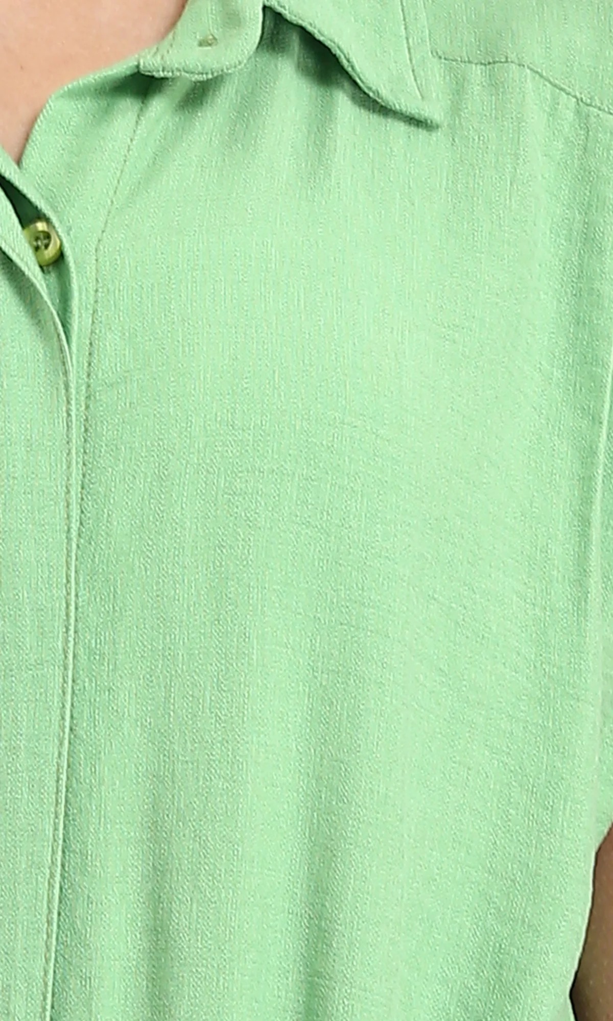 Ravin Pistachio Green Textured Wide-Leg Jumpsuit - R206972 - Image 3