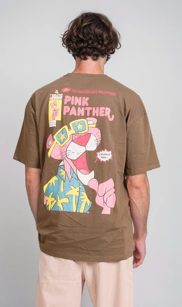 R207058 - Graphic Printed Oversized T-Shirt - Olive Green - Image 2