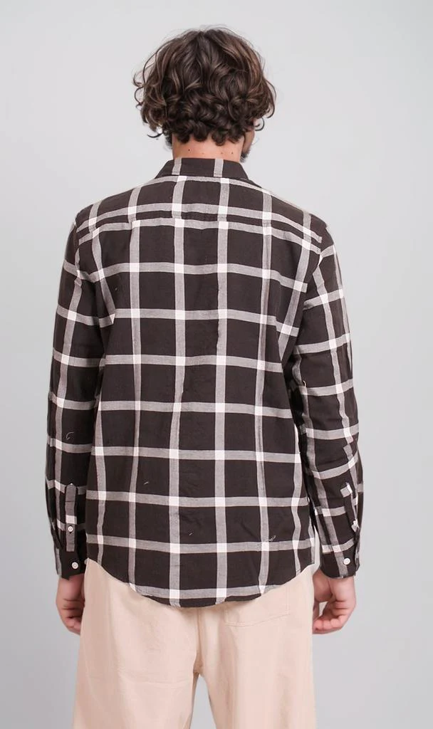 R207322 - Checked Button-Up Shirt - Black & White - Image 2