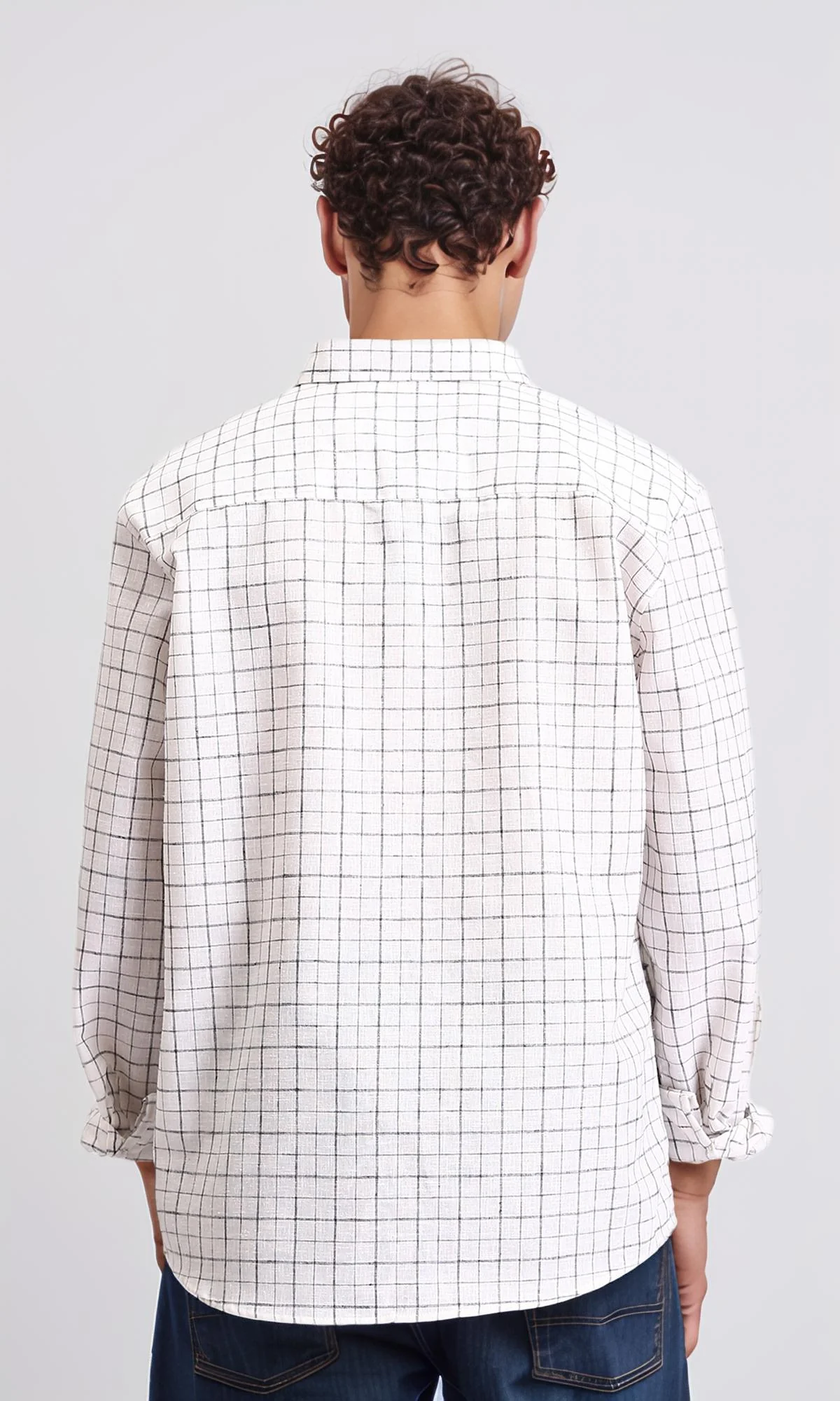 R207478 - Long Sleeve Plaids Cotton Shirt - Multicolour - Image 2