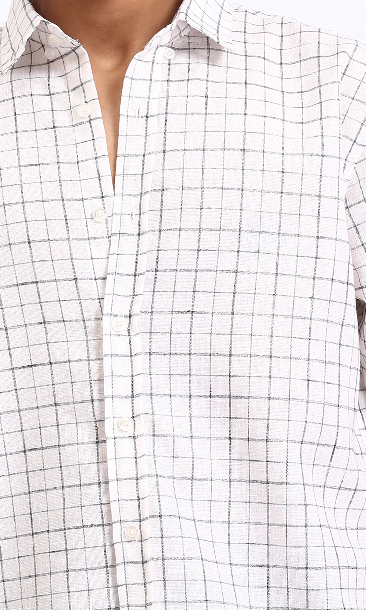 R207478 - Long Sleeve Plaids Cotton Shirt - Multicolour - Image 3