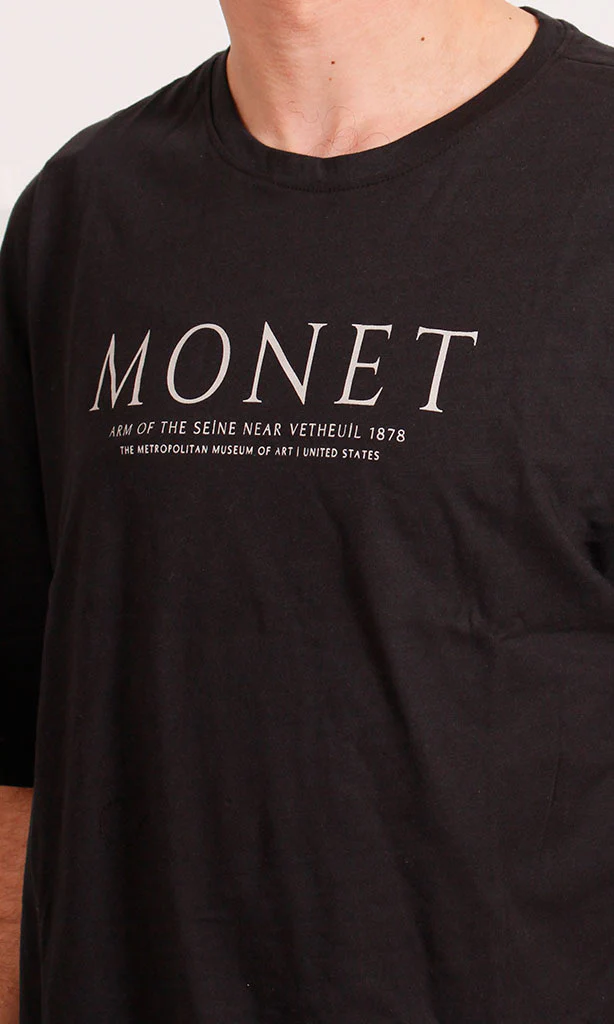 R207680 - Monet Graphic T-Shirt - Black - Image 3