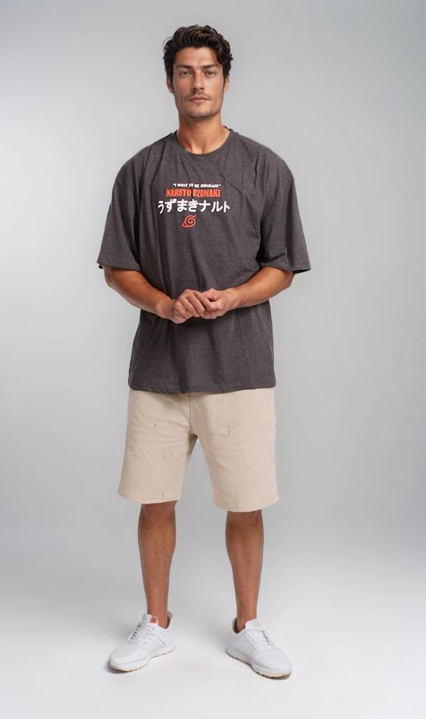 R207694 - Graphic Tee - Charcoal - Image 4