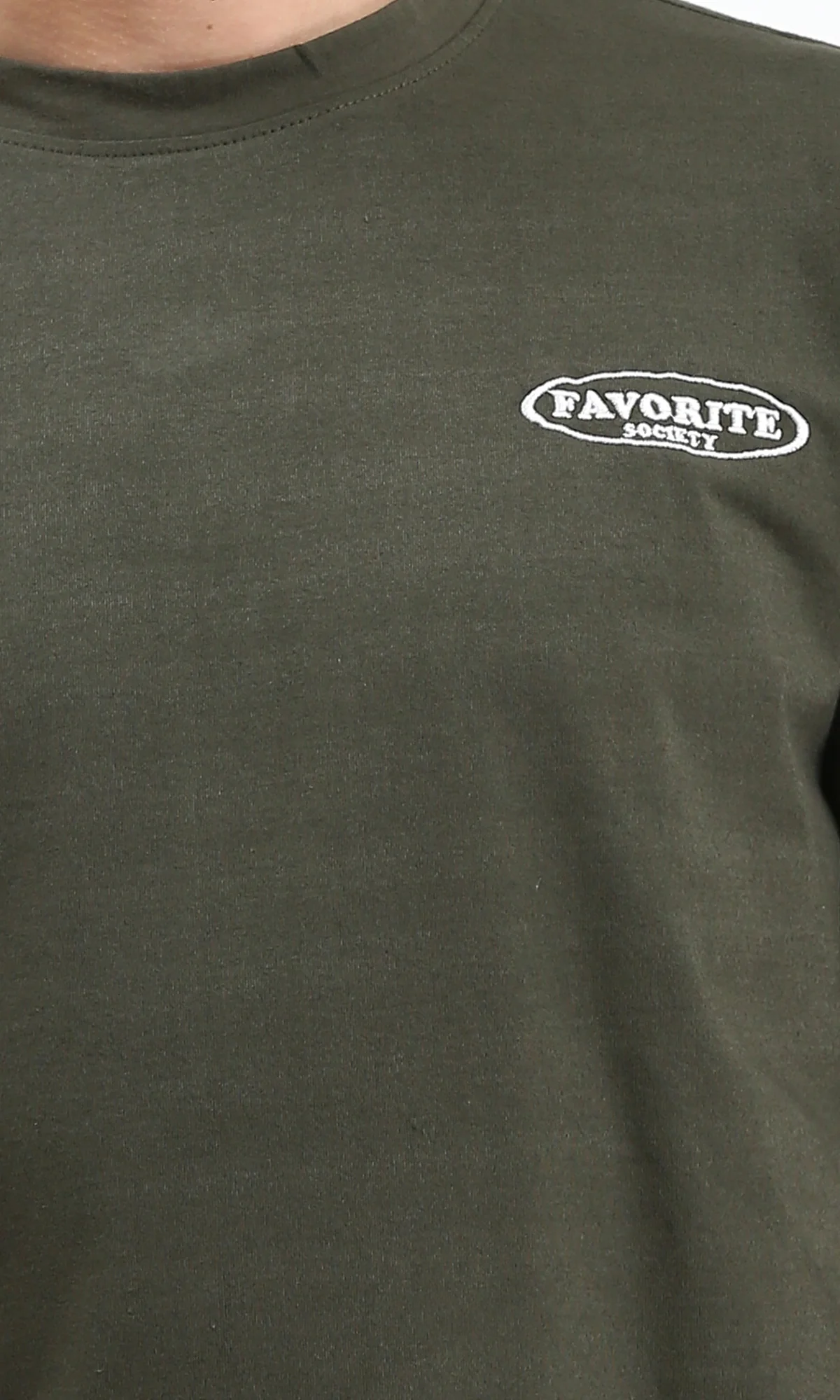 R207711 - Regular Fit Printed Tee - Dark Olive - Image 3