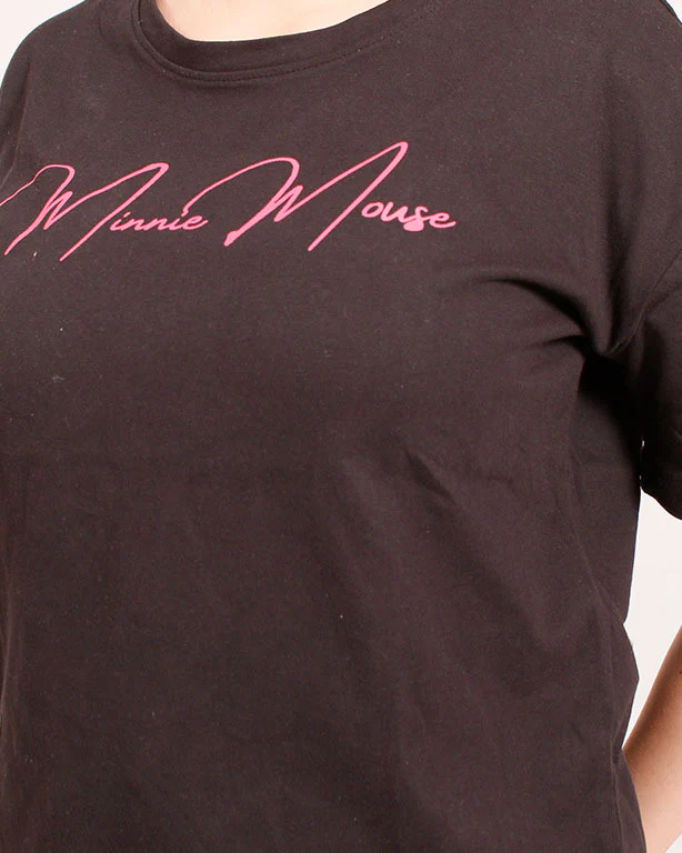 Ravin x Disney Minnie Mouse Graphic Oversized T-Shirt - Espresso Brown - R207789 - Image 4