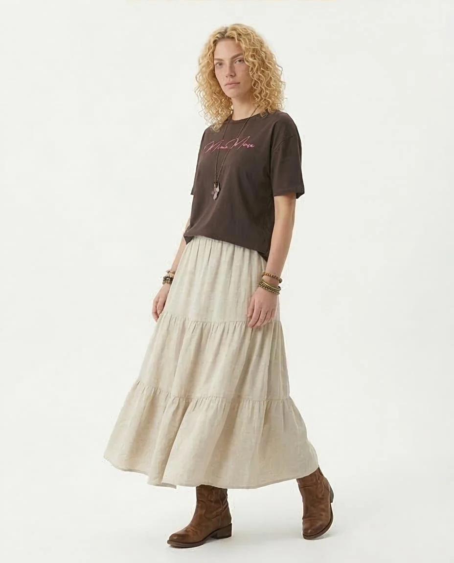 Ravin x Disney Minnie Mouse Graphic Oversized T-Shirt - Espresso Brown - R207789 - Image 5