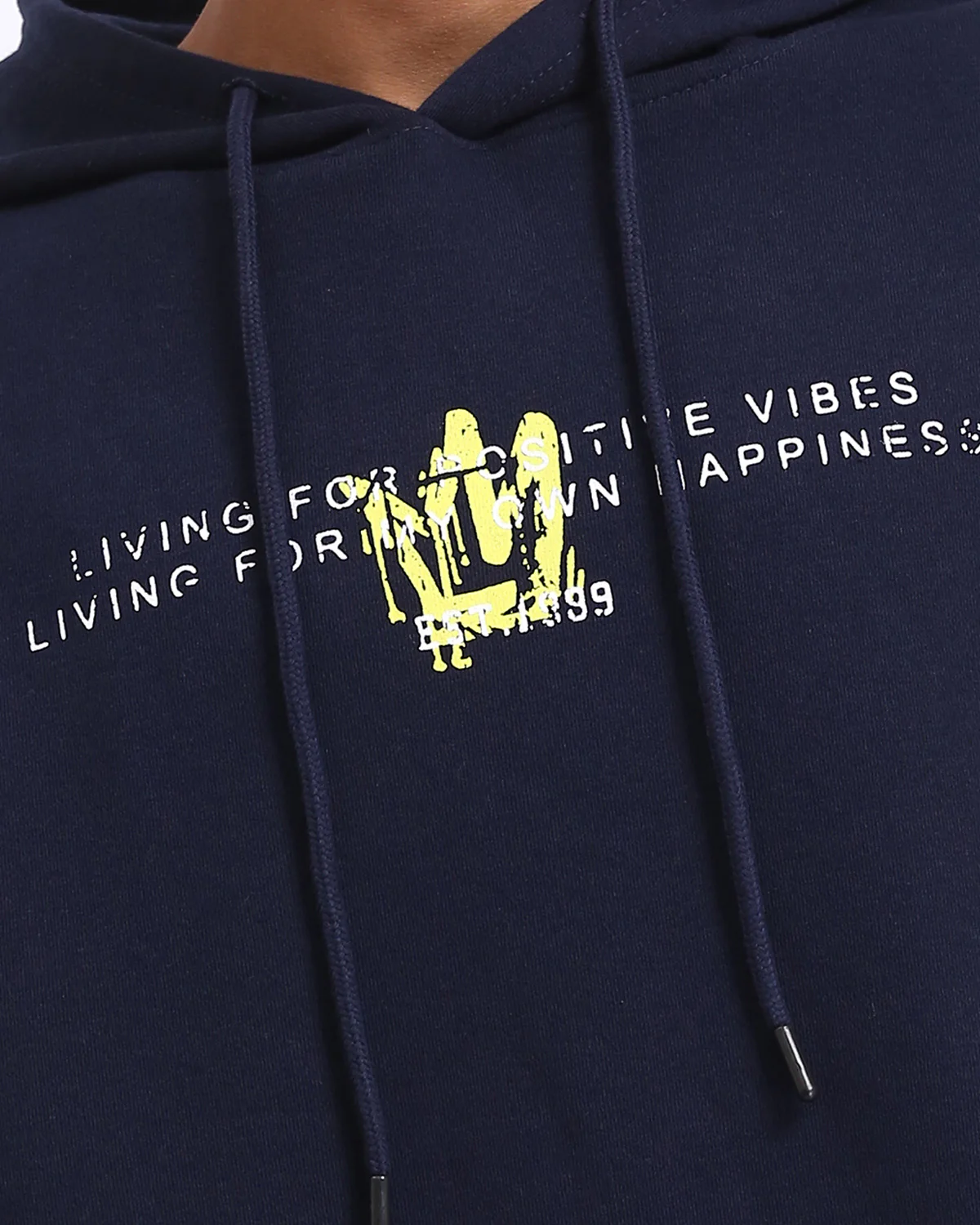Ravin Men’s "World Wide" Graphic Hoodie – Navy Blue - R207861 - Image 4