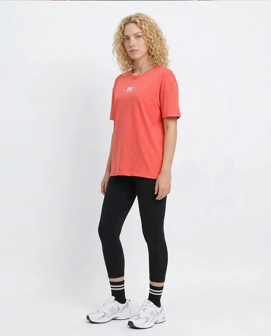 Ravin Women's Coral Oversized 'Winner 23' Graphic T-Shirt - R207865 - Image 5