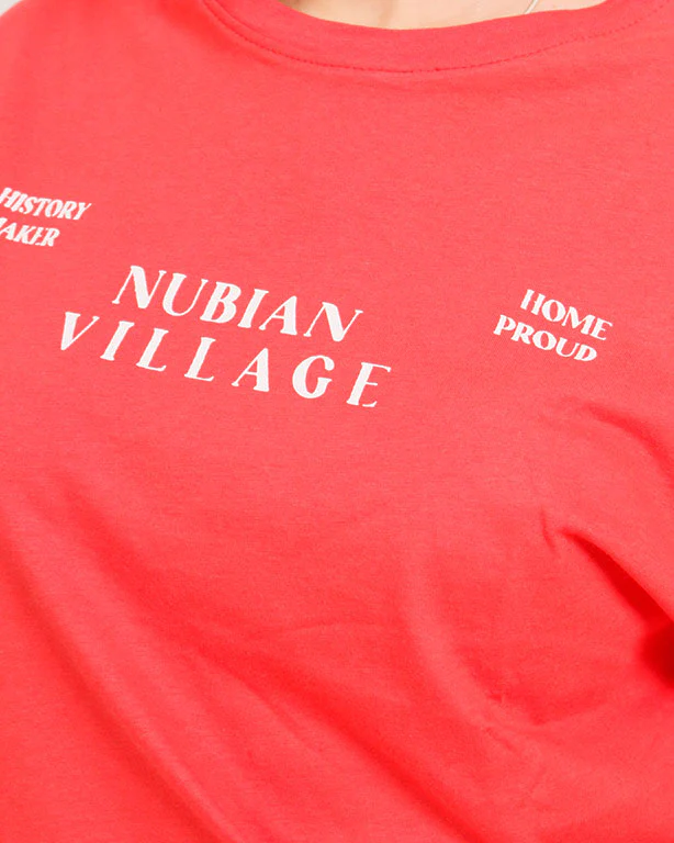 Ravin | "Nubian Village" Oversized Graphic Tee – Coral - R207869 - Image 4
