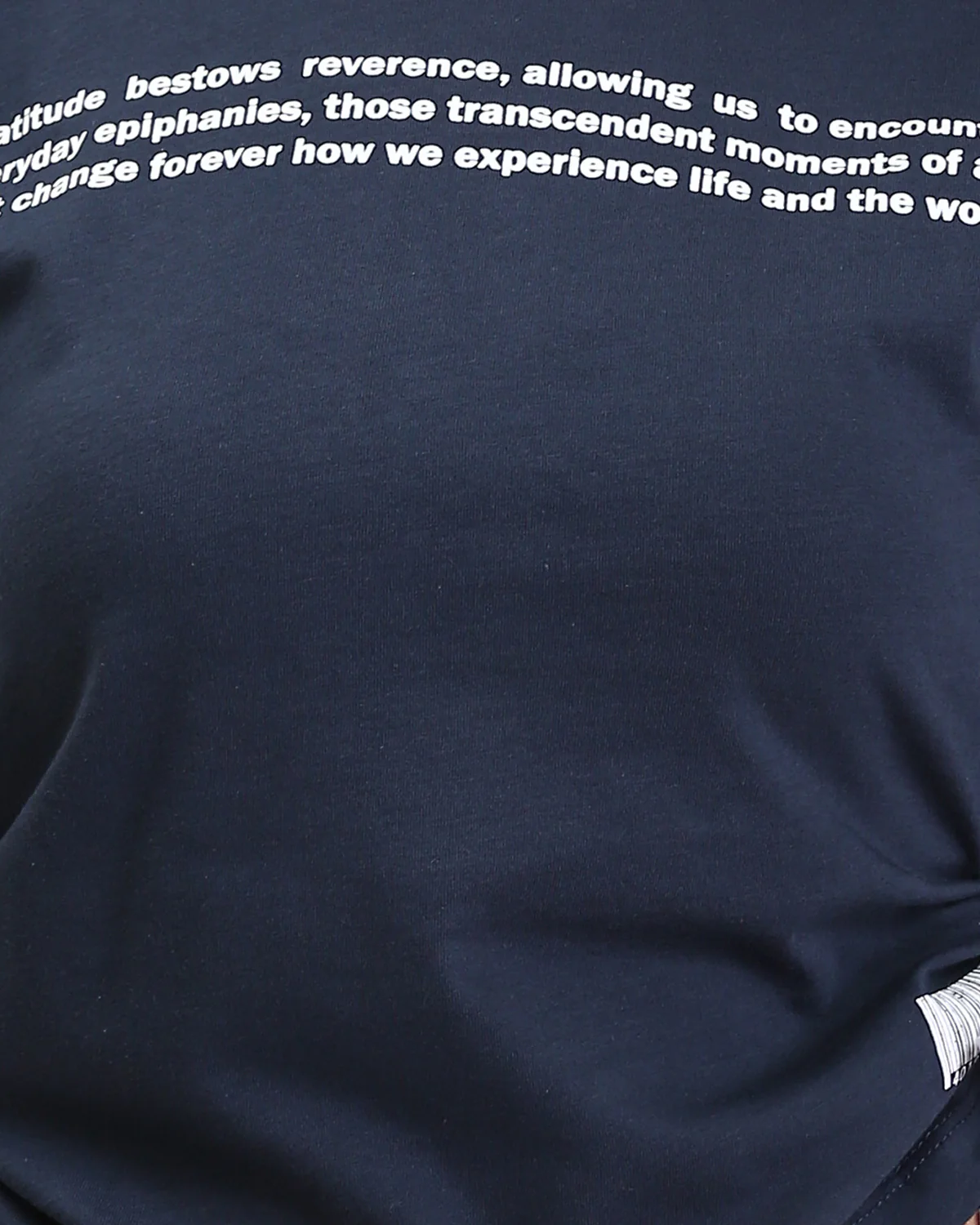Ravin Women's Navy Oversized Graphic T-Shirt with Side-Cinch Drawstrings - R207871 - Image 4