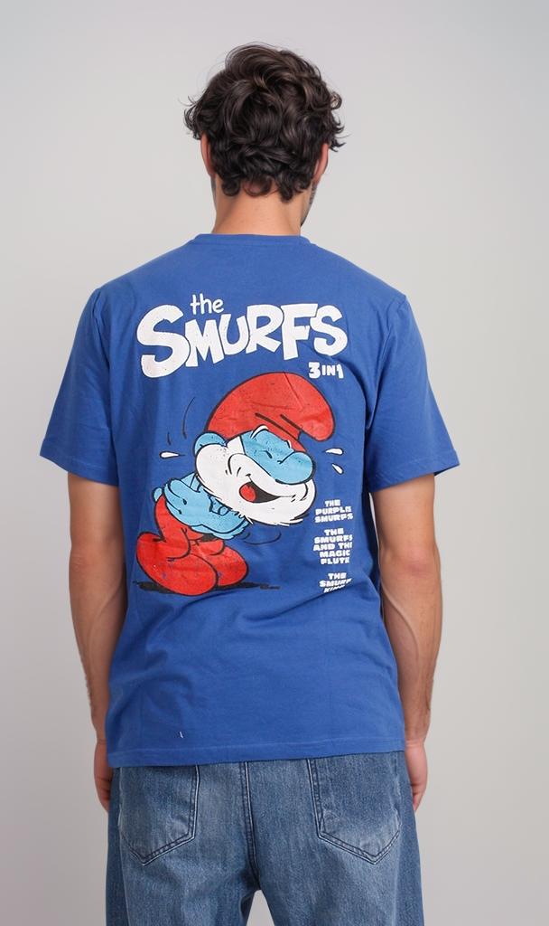 R207961 - The Smurfs Graphic T-Shirt - Blue - Image 2