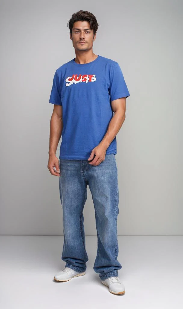 R207961 - The Smurfs Graphic T-Shirt - Blue - Image 4