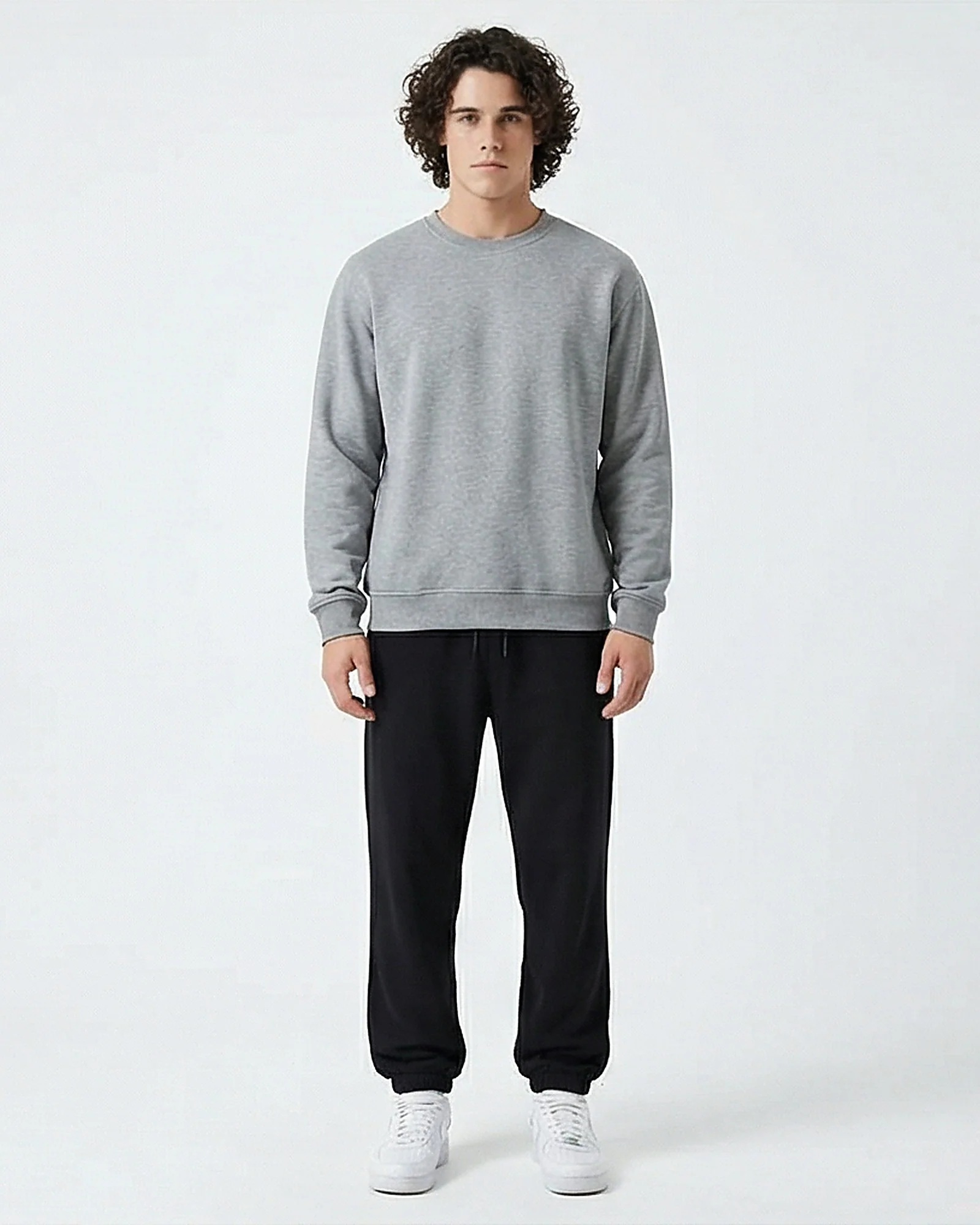 R208092 - Solid Slip On Pants with Hem - Black - Image 4