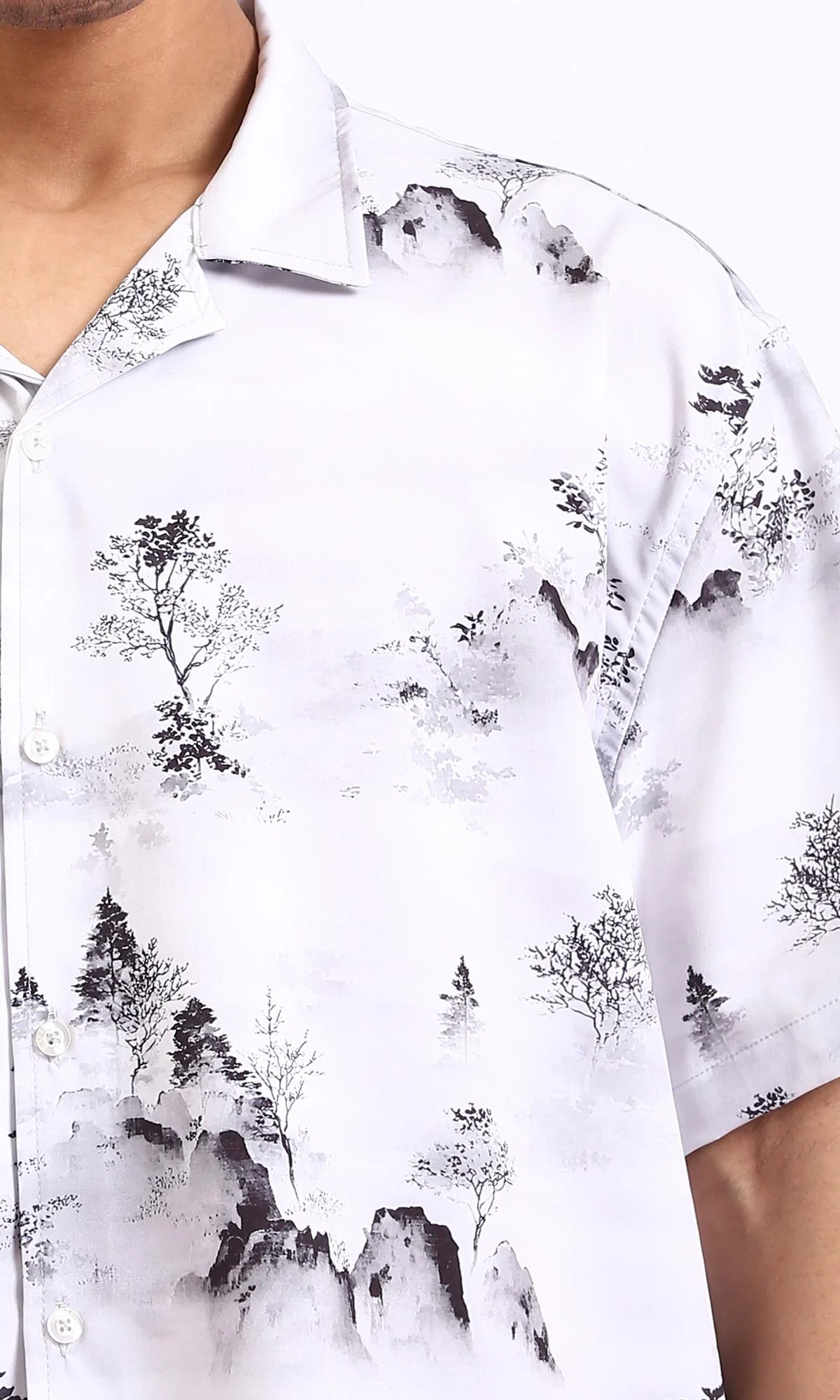 R208111 - Patterned Relaxed Fit Casual Shirt - Multicolour - Image 4