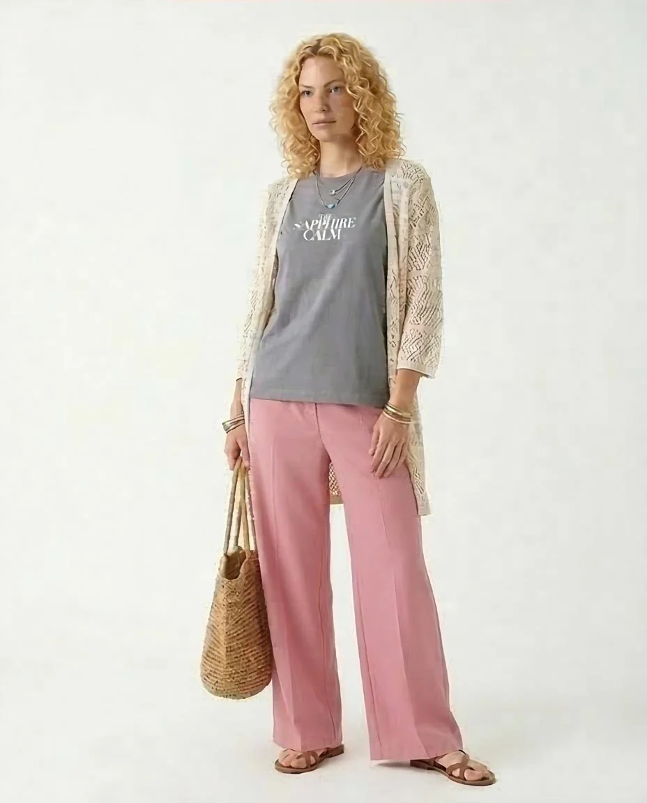 Ravin "The Sapphire Calm" Oversized Concert Graphic T-Shirt in - Grey - R208501 - Image 5