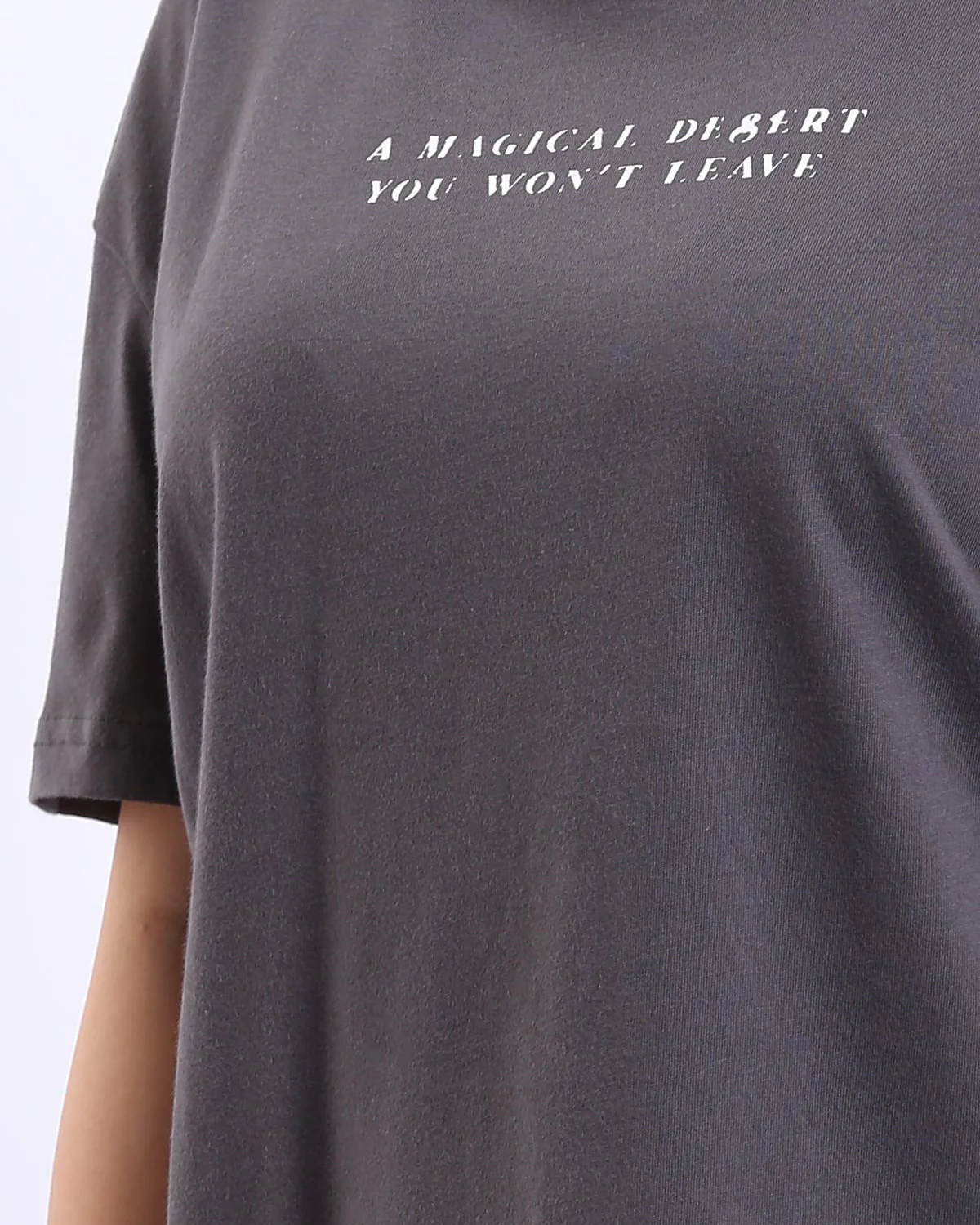 Ravin "Siwa" Oversized Graphic T-Shirt - Charcoal - R208502 - Image 4