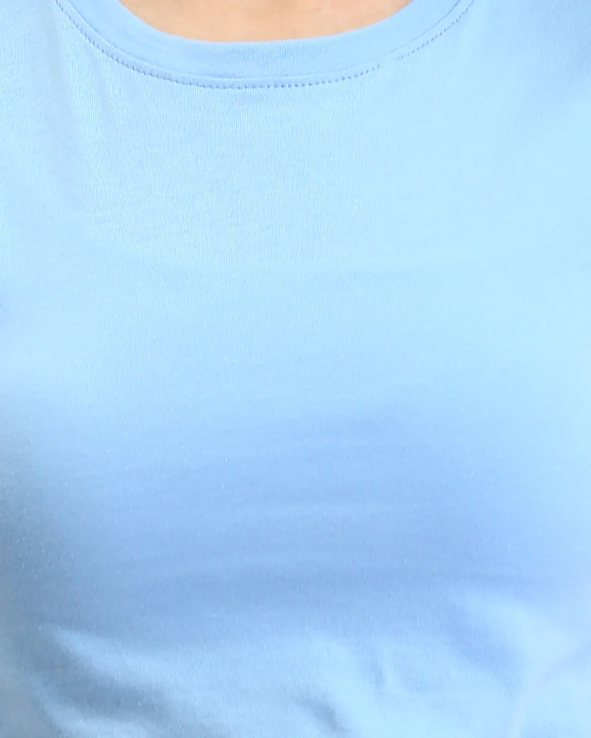 Ravin Women’s Essential Slim-Fit Cropped Tee – Sky Blue - R208511 - Image 4