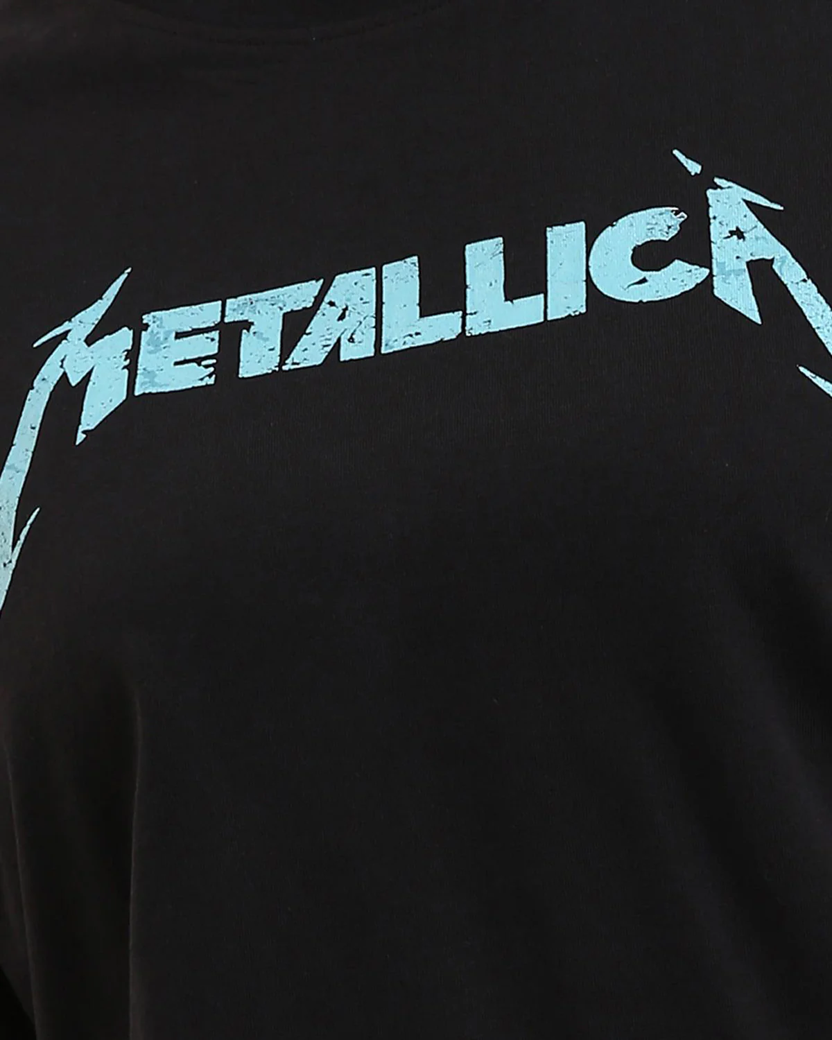RAVIN Women's Metallica Graphic Cropped T-Shirt - Black - R208514 - Image 4