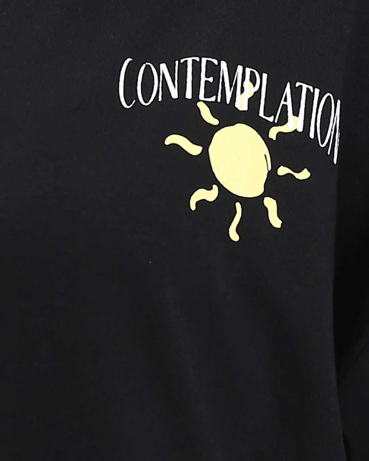 Ravin Oversized "Contemplation" Graphic T-Shirt – Black - R208607 - Image 4