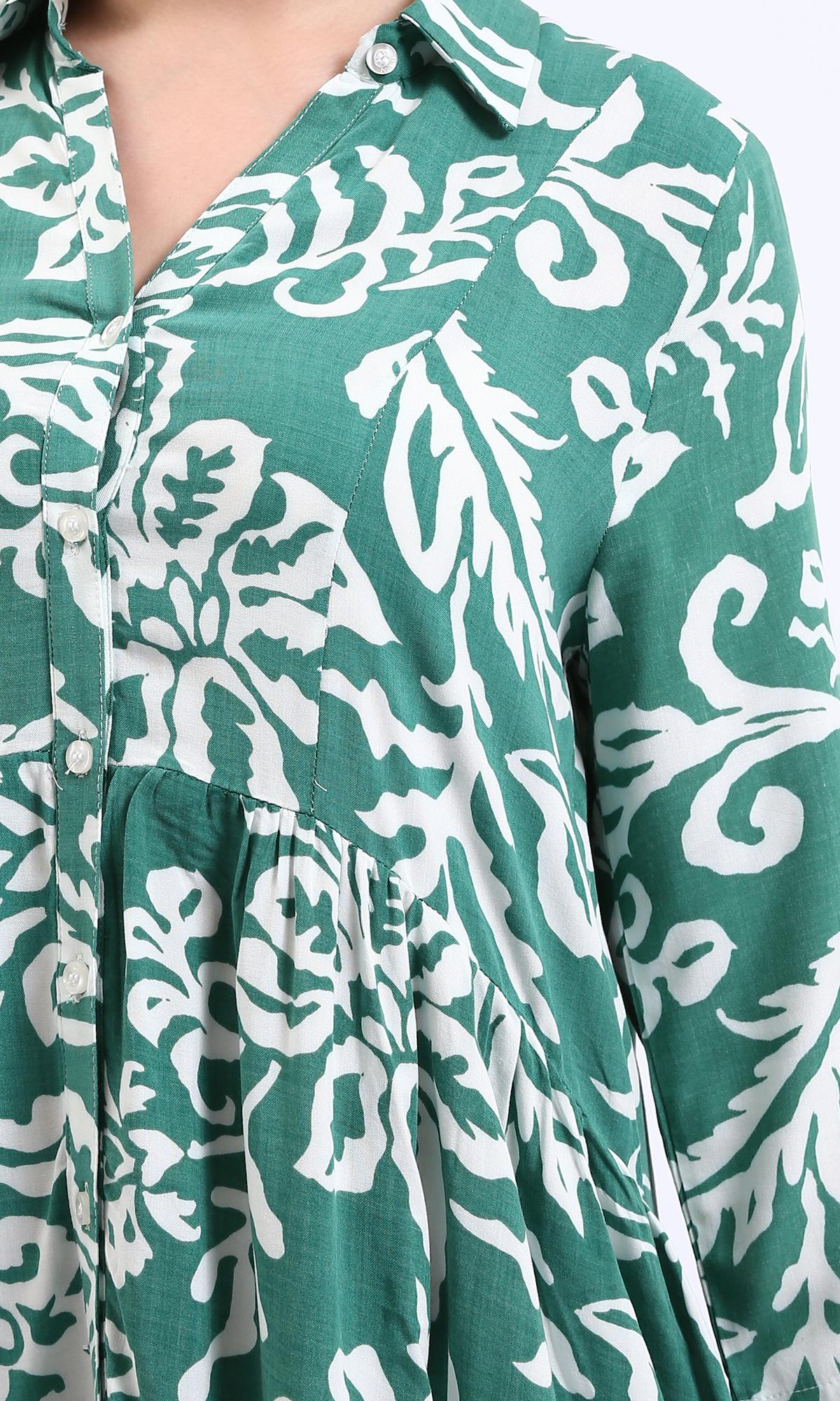 Ravin Botanical Bloom Drop-Waist Maxi Shirt Dress - R209106 - Image 2
