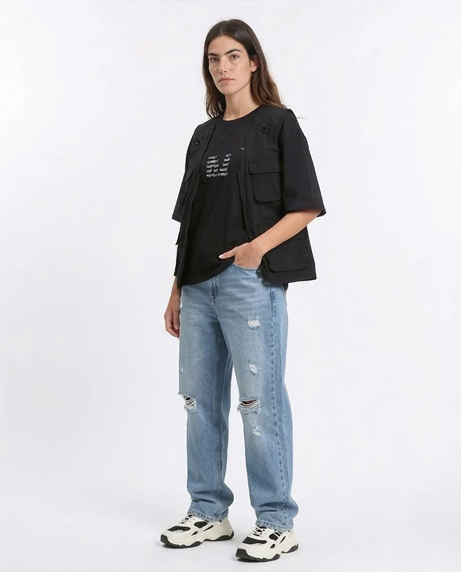 Ravin Oversized Graphic Tee – "Beyond Your Control" Heavy Cotton T-Shirt - Black - R209133 - Image 5