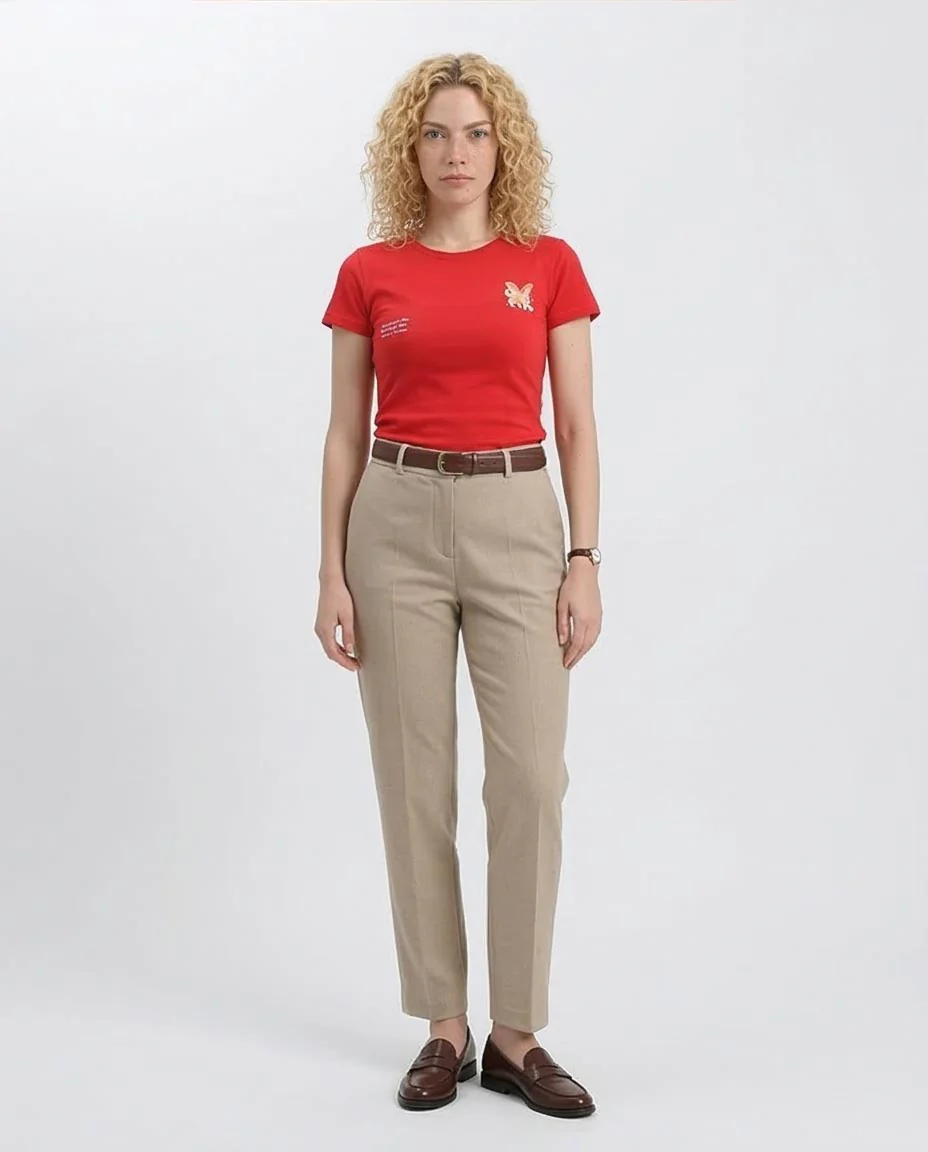 Ravin Women’s Butterfly Graphic T-Shirt - "Rise on the Wings of Your Dreams" - Red - R209228 - Image 3
