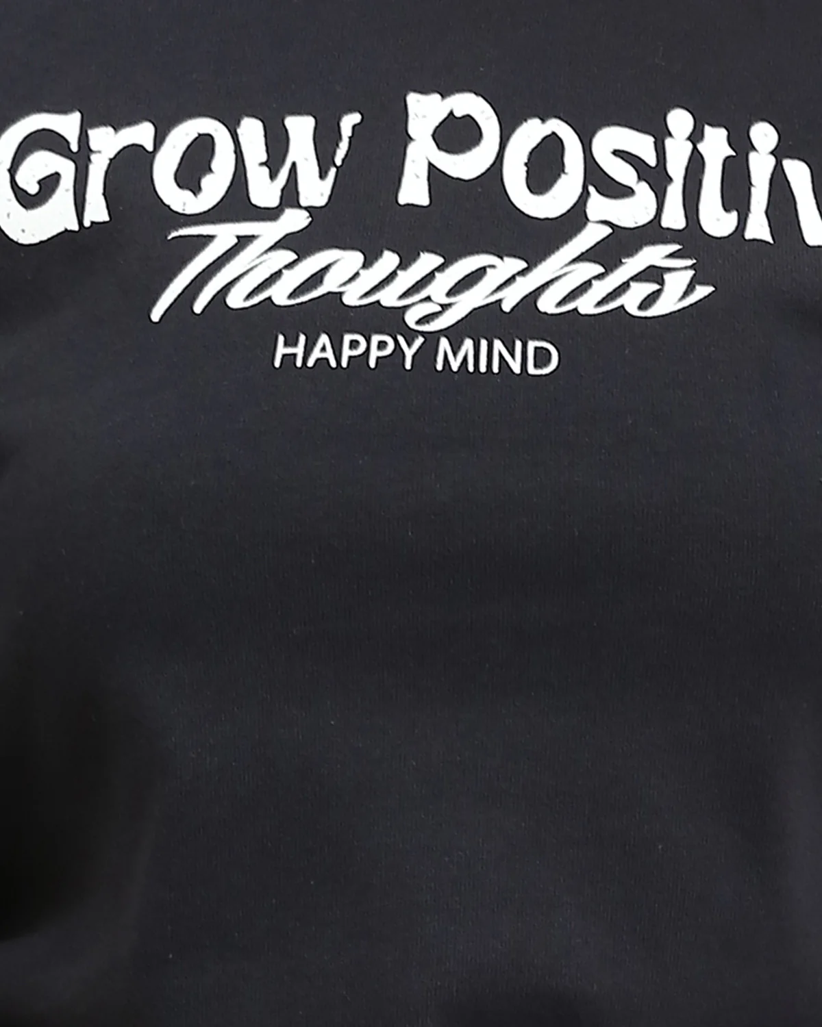 Ravin Women's "Grow Positive" Graphic T-Shirt with Cinched Side Ties - Black - R209238 - Image 4