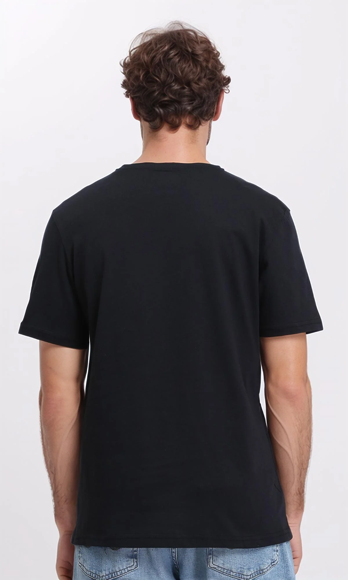 R209366 - "Mountain" Short Sleeves Summer - Black - Image 2