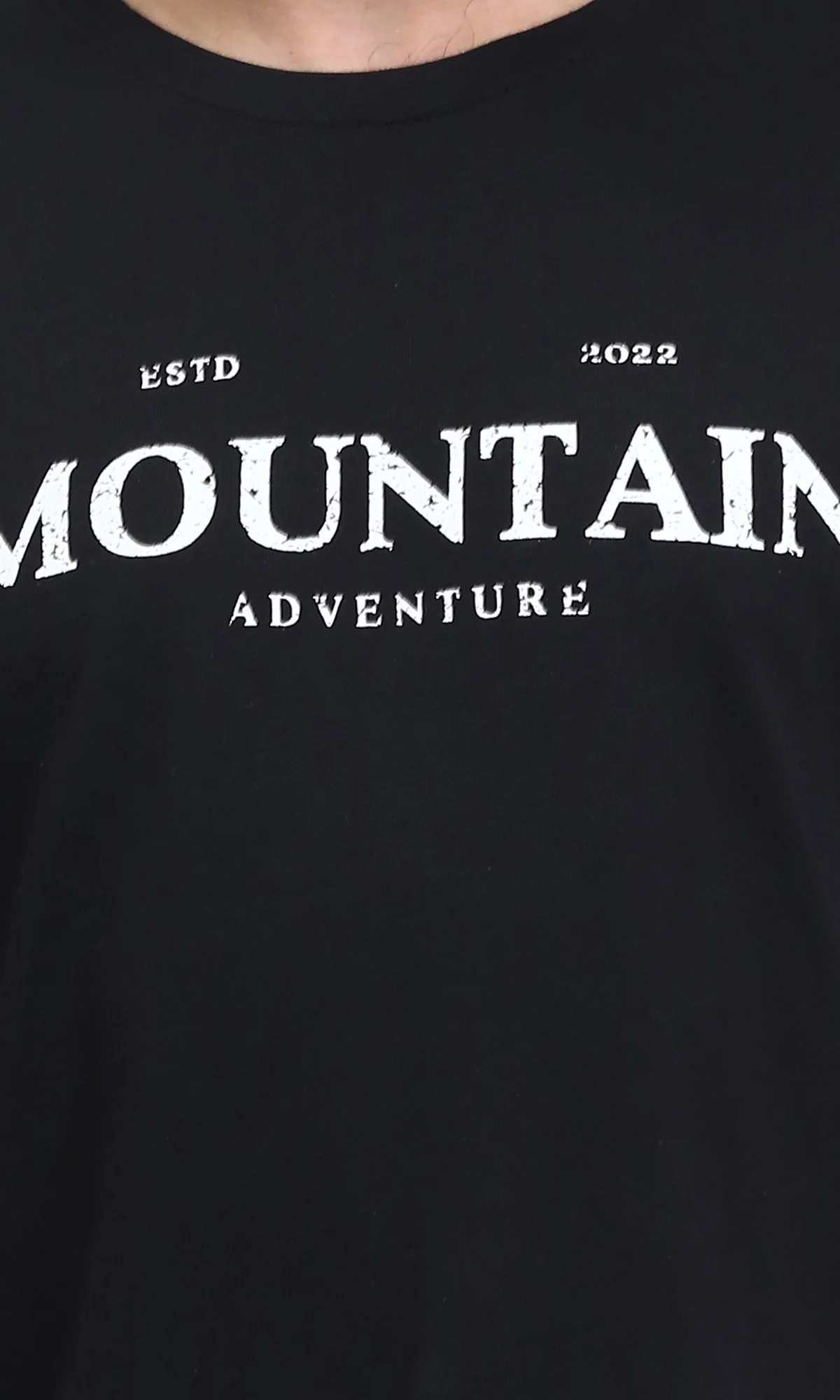 R209366 - "Mountain" Short Sleeves Summer - Black - Image 3