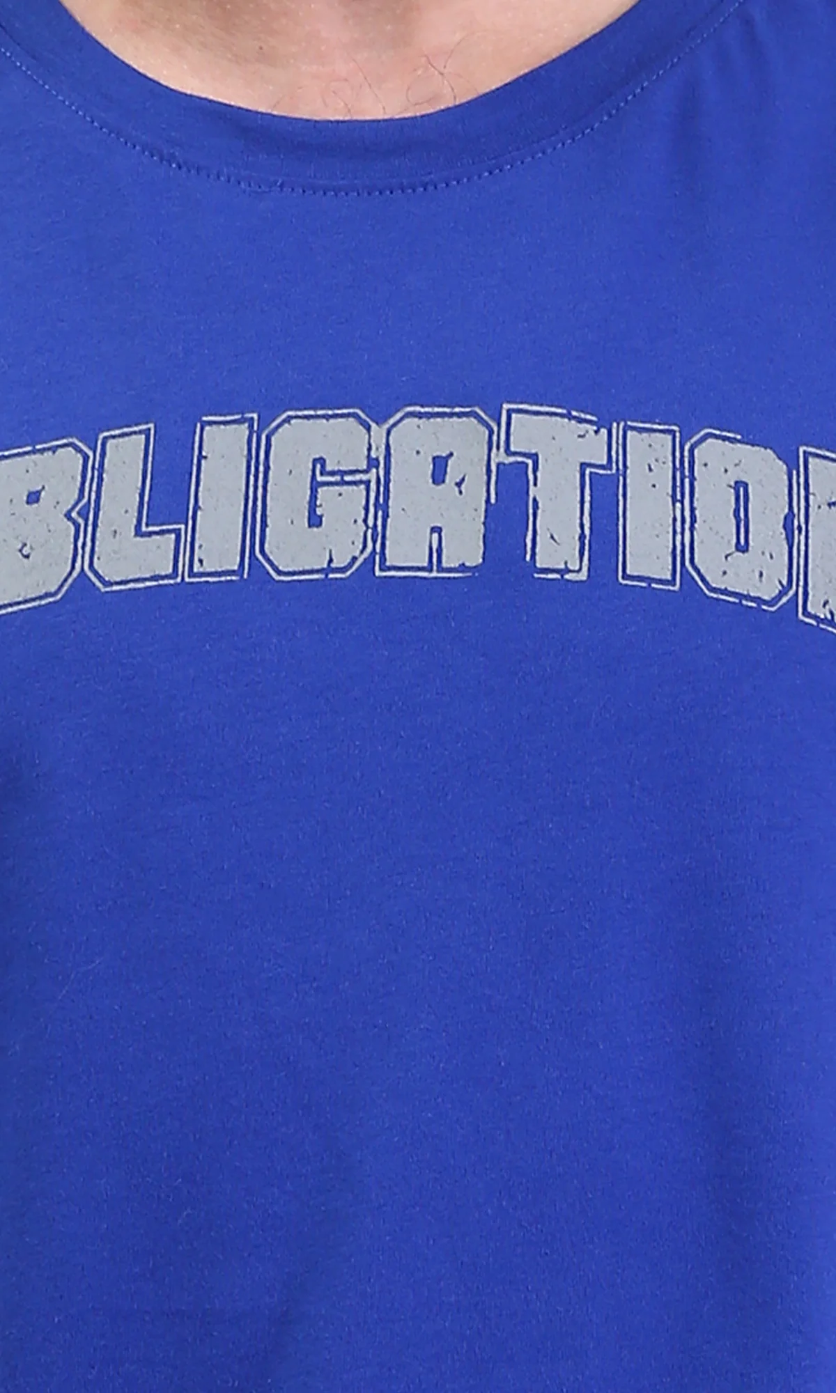 Ravin Men's Oversized "Obligation" Graphic T-Shirt – Royal Blue - R209409 - Image 3