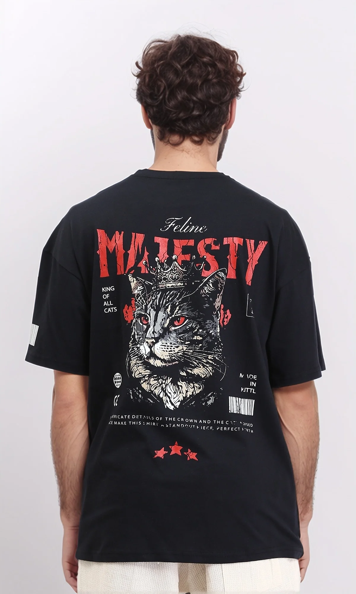 Ravin "King of All Cats" Oversized Graphic T-Shirt - R209413 - Image 2
